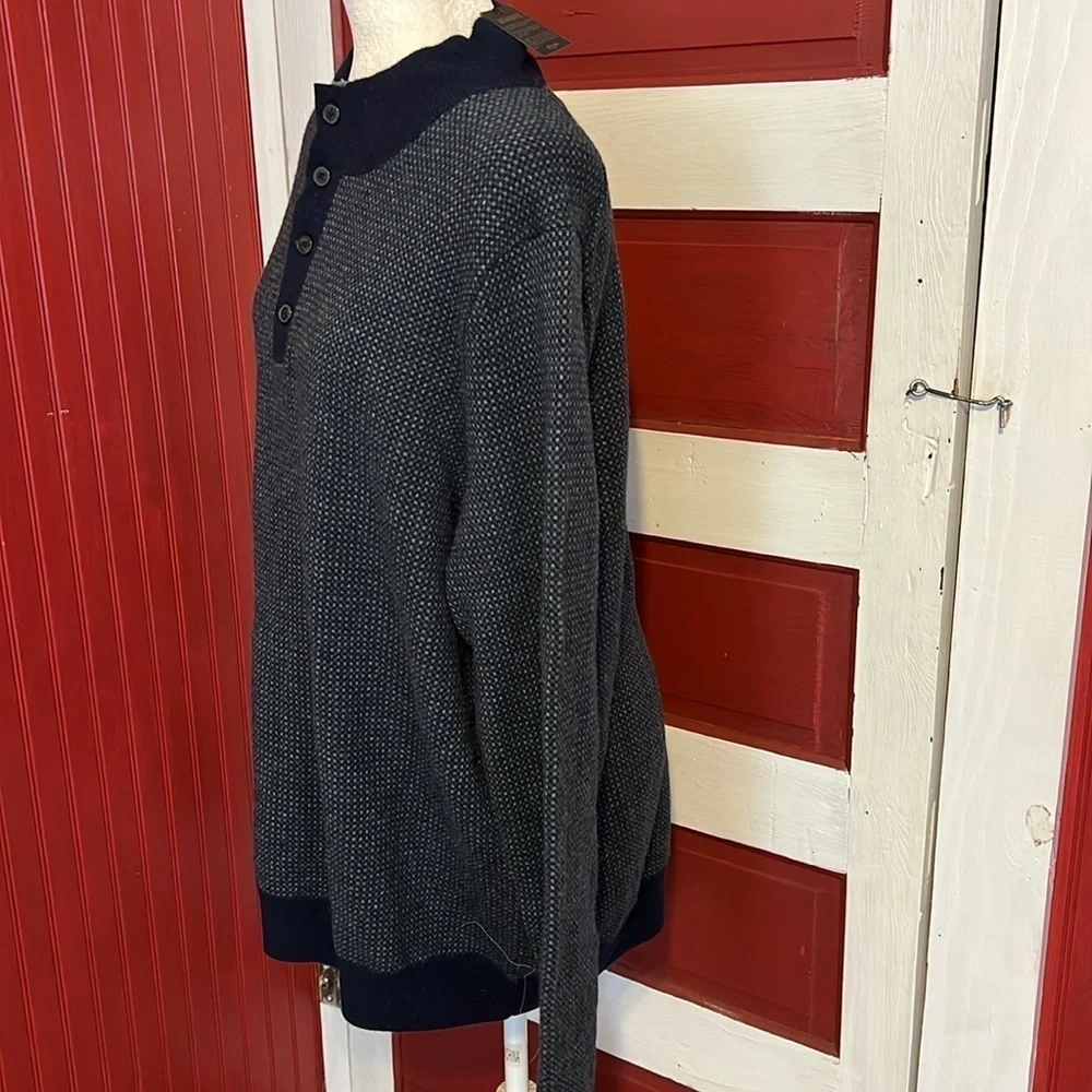 NWT Jos. A. Bank Reserve Wool Polo Style Pullover Sweater L
